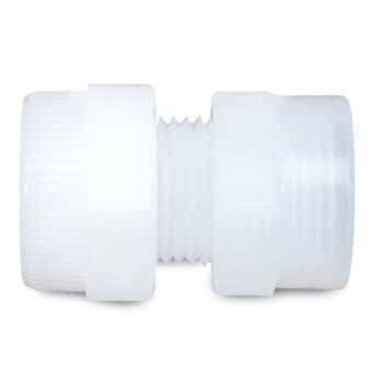 PharmaFluor® Compression to NPT(F) Threaded Fittings, Straight Adapter, PFA