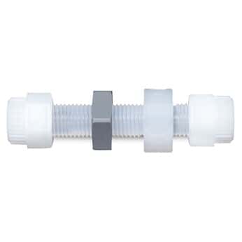 Saint-Gobain PharmaFluor ® Compression Fitting, Straight Union, PFA
