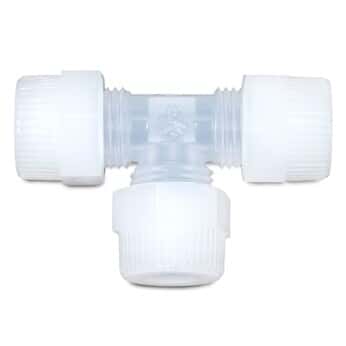 Saint-Gobain PharmaFluor ® Compression Fitting, Tee Union, PFA