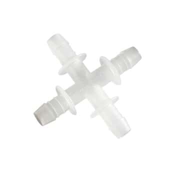 Saint-Gobain Pure-Fit® SIB® Hose Barb Fittings, Cross Union, Polypropylene