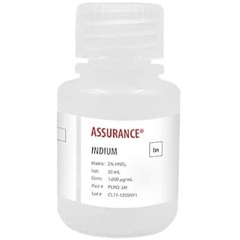 Spex  Assurance® Grade Indium, 1,000 µg/mL