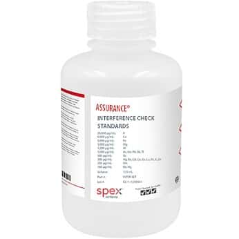 Spex  Assurance® Grade Interference Check Standards Sets for AA & ICP