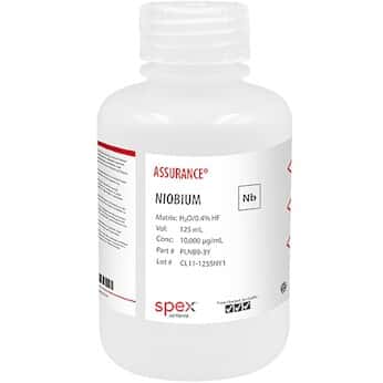 Spex  Assurance® Grade Niobium, 10,000 µg/mL for AA and ICP