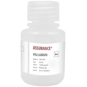 Spex  Assurance® Grade Palladium, 1,000 µg/mL
