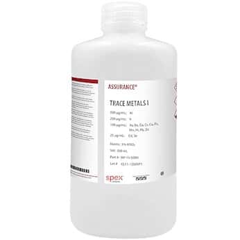 Spex  Assurance® Grade Trace Metals for AA & ICP in 5% HNO3