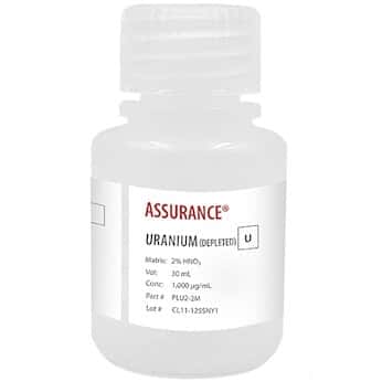 Spex  Assurance® Grade Uranium (Depleted), 1,000 µg/mL