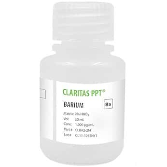 Spex  Claritas PPT® Grade Barium for ICP-MS, 1,000 µg/mL
