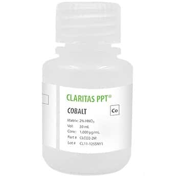 Spex  Claritas PPT® Grade Cobalt for ICP-MS, 1,000 µg/mL