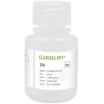Spex  Claritas PPT® Grade Tin for ICP-MS, 1,000 µg/mL