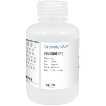 Spex  Fluoride (F-) Ion Selective Electrode Standards, 10 µg/mL in H2O