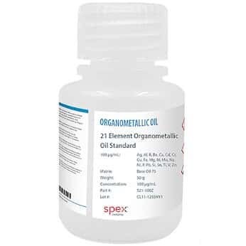 Spex  Multi-Element Organometallic Oil Standards (21 Elements)