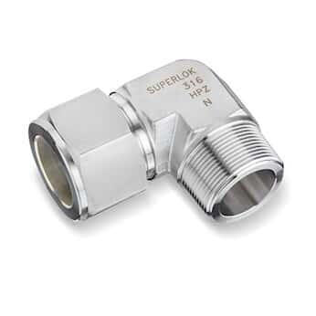 SUPERLOK SME Male Elbow Fittings, Stainless Steel