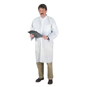 Polyethylene-Coated Polypropylene Lab Coats