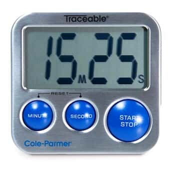 Traceable® Blue Steel Digital Timer with Calibration