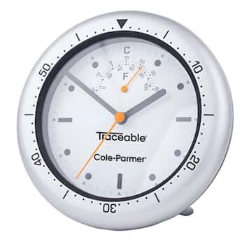 Traceable® Indoor/Outdoor Waterproof Clock with Calibration