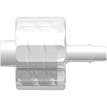 Value Plastics Male Luer with Integral Lock Ring to 400 Series Barb
