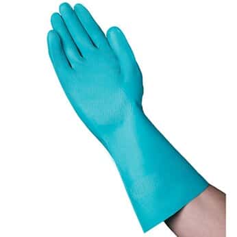 Vanguard Safety C14B2 Nitrile Flock Lined Gloves, 15 mil, 13