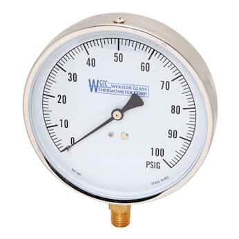 Weksler Contractor Gauges with Stainless Steel Case