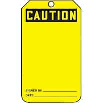 Accident Prevention Tags; Caution: Blank (write your own message)