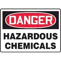 Danger: Hazardous Chemicals Signs