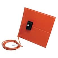 BriskHeat® Silicone-Rubber Heater Blankets Metal Surfaces with Control-120 VAC