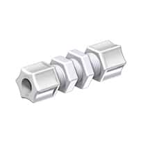 Bulkhead Compression Union Fittings, PP, 10/pack