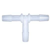 Cole-Parmer® Cleanroom Hose Barb Fittings, Tee Union, High-Density Polyethylene