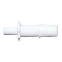 Cole-Parmer® Cleanroom Male Slip Luer to Barb Fittings, Straight Adapter, White Nylon