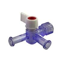Cole-Parmer® Disposable 4-Way Stopcocks with Luer Fittings, Polycarbonate