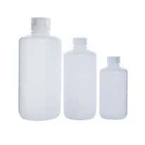 Cole-Parmer® Fluorinated HDPE Narrow-Mouth Plastic Bottles