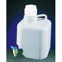 Cole-Parmer Heavy-Duty Carboys with Shoulder Handle and Spigots, Polypropylene