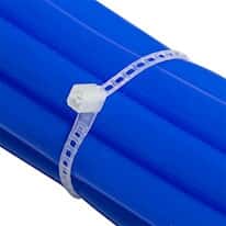 Cole-Parmer® Ladder Cable Zip Ties, White Nylon