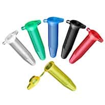 Cole-Parmer® Microcentrifuge Tubes with Attached Cap, Polypropylene, 5 mL