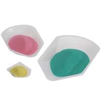 Cole-Parmer® Polystyrene Weighing Dishes - Canoes with Pour Spout (Anti-Static)