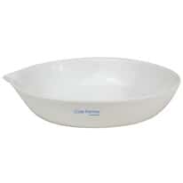 Cole-Parmer® Porcelain Flat-Form Evaporating Dishes