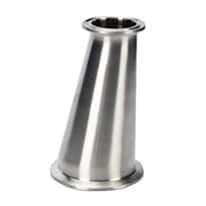 Cole-Parmer® Sanitary Clamp Fittings, Straight Eccentric Reducer, 316 Stainless Steel