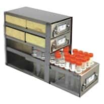 Cole-Parmer® Upright Freezer Combination Drawer Racks for 2" Boxes and Centrifuge Tubes