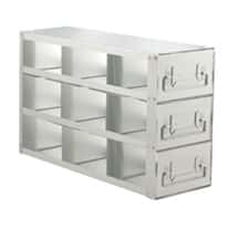 Cole-Parmer® Upright Freezer Drawer Racks for Standard 3" Boxes