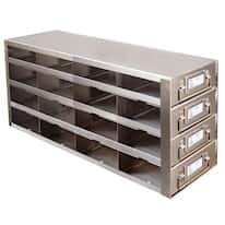 Cole-Parmer® Upright Freezer Racks for 100-Cell Hinged Top Plastic Boxes