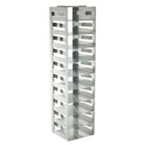 Cole-Parmer® Vertical/Chest Freezer Racks with Spring Clips for Standard 2" Boxes