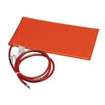 Silicone-Rubber Heater Blankets Metal Surfaces with Adhesive-120 VAC