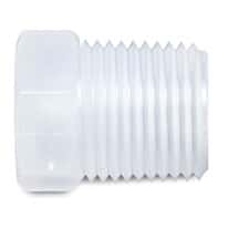 Threaded to Plug Fitting, Straight Adapter, PP