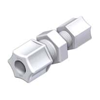 Compression Straight Union Fittings, PP, 10/pack