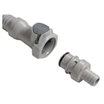 CPC® (Colder) HFC35 Quick-Disconnect Fittings, Hose Barb Insert, Non-Valved, Polysulfone