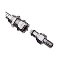 CPC® (Colder) LCD Quick-Disconnect Fittings, Threaded Body & Insert, Valved, Chrome-Plated Brass