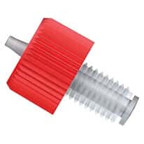 Diba Click-N-Seal® Adapters with Flat-Bottom 1/4"-28 UNF(M) Thread for Softwall Tubing