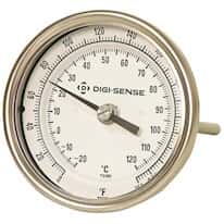Digi-Sense Back-Connected Dual-Scale Industrial Bimetal Thermometer