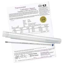 Digi-Sense Blue Spirit Certified Glass Thermometers, Fahrenheit-scale