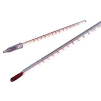 Digi-Sense Red Spirit Dry Block Glass Thermometers - Celsius Scale