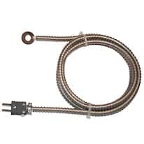Digi-Sense Thermocouple Bolt-On Stainless Steel Surface Probes with Armored Cable and Miniconnector